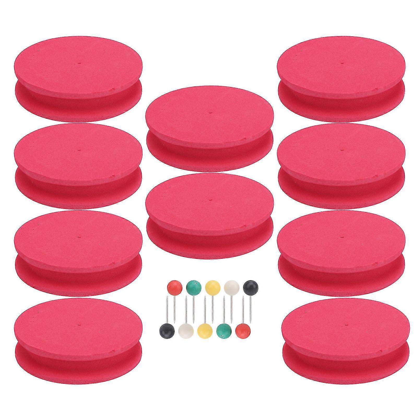 Fishing Line Storage Foam Spools Winding Board Tool - 10pcs Red