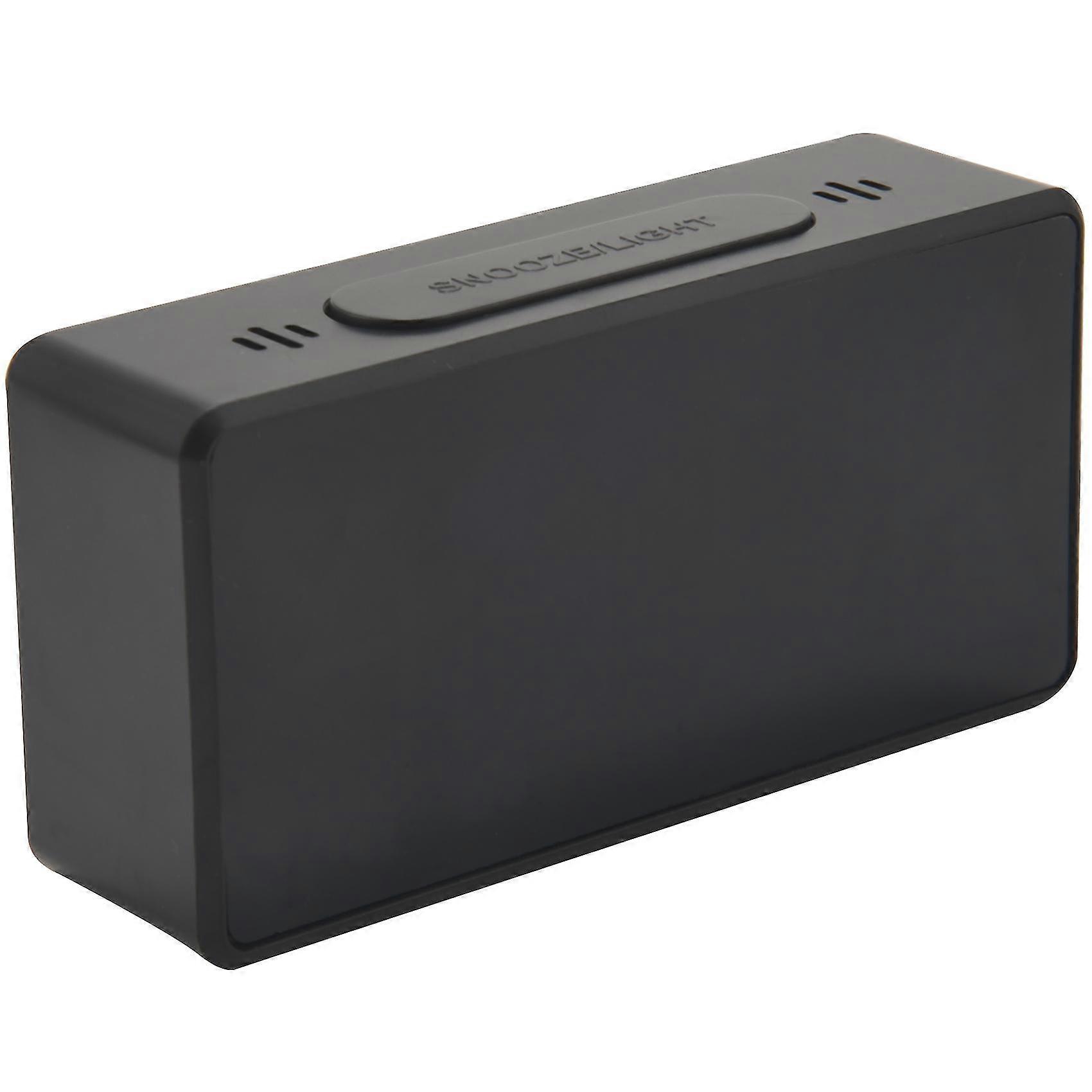 Small Mini Digital Alarm Clock For Travel With Led Time Or Temperature Display, Snooze, Adjustable Brightness, Simple Operation, 1224hr