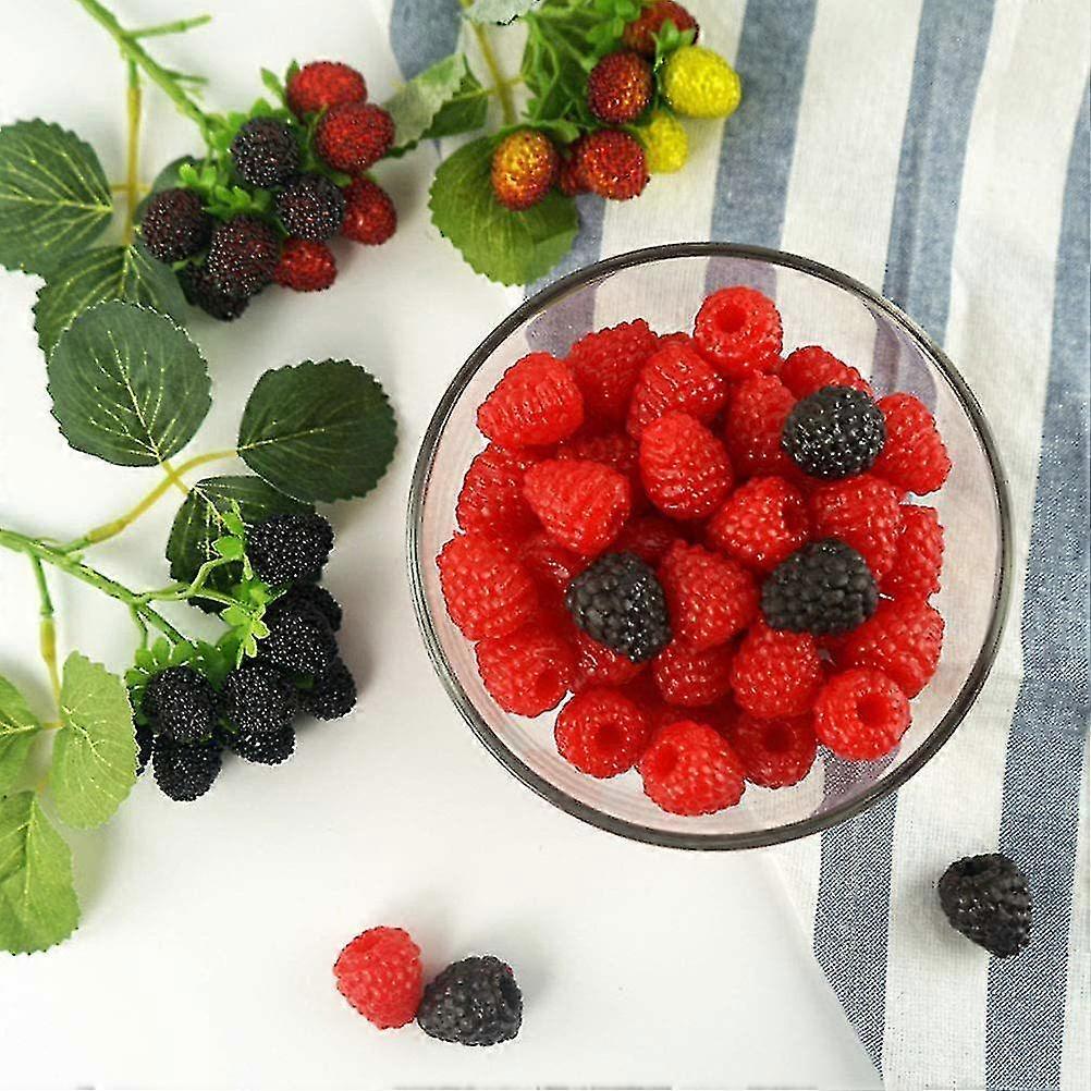 30pcs Artificial Raspberrys Fake Fruit Realistic Fruits Simulation ...