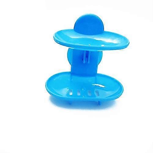 Creative Double Layers Soap Box Bathroom Soap Dish Sucker Holder Container