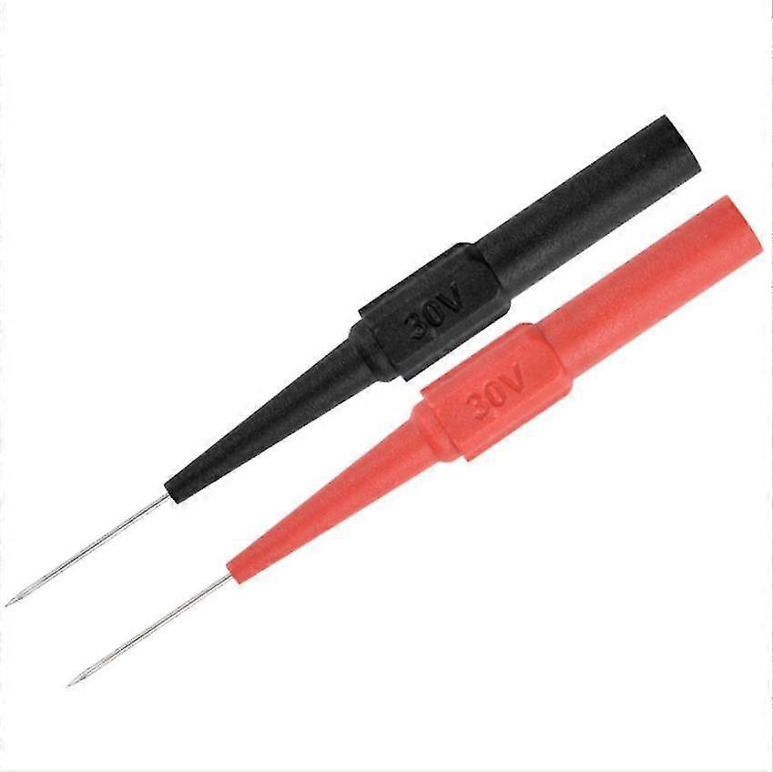 10pcs Test Probe, Stainless Steel Multimeter Test Leads Test Probes Multifunction Tester Cable For Multimeters Electricians Laboratories(Red And Black