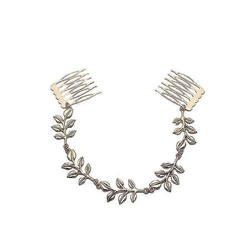 Armmanschett brudsmycken Set Laurel Leaf Branch All-Leaf Comb (2st)