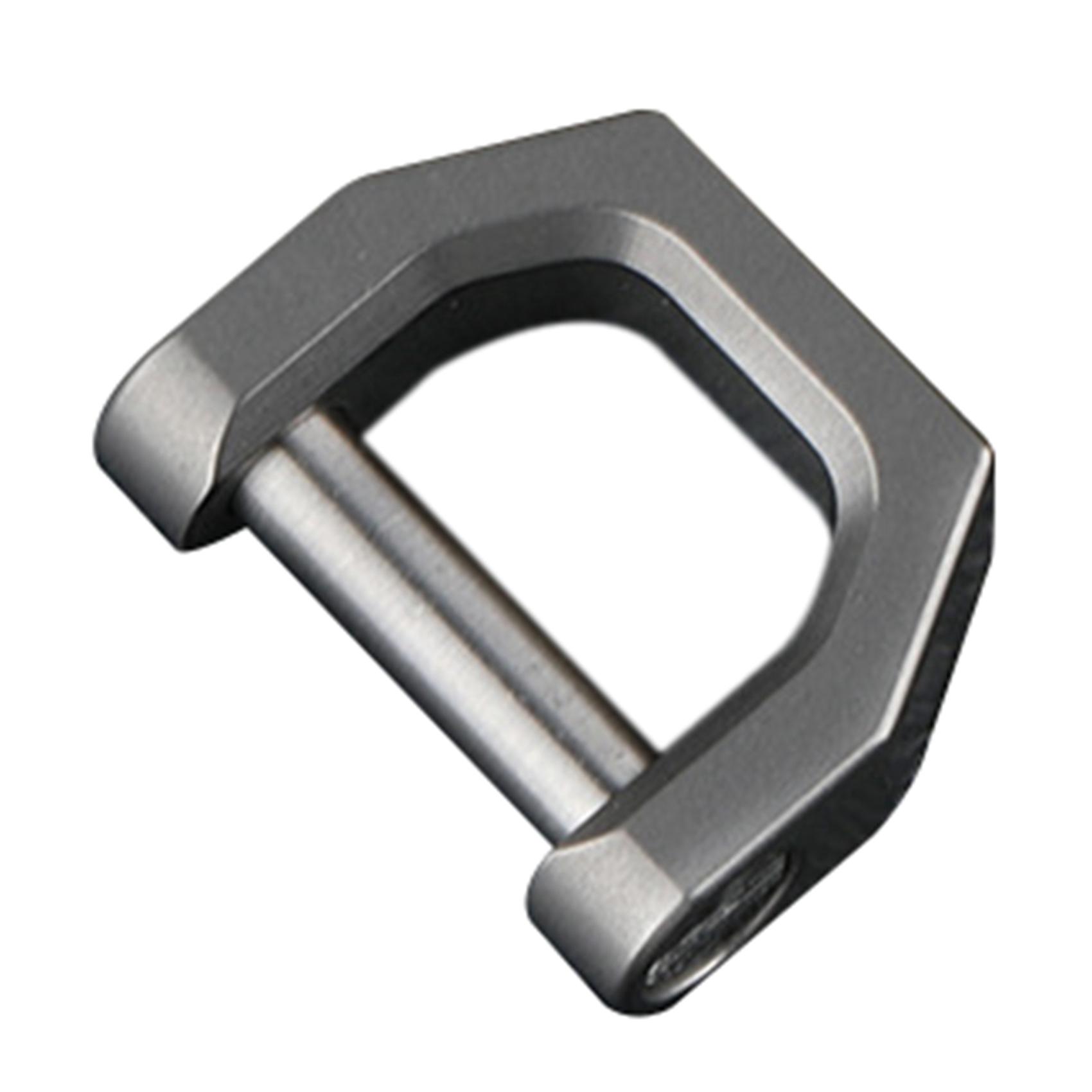 D-Type Multifunctional Mini Full Titanium Buckle Key Ring Car Buckle Outdoor Buckle Horseshoe Buckle-S