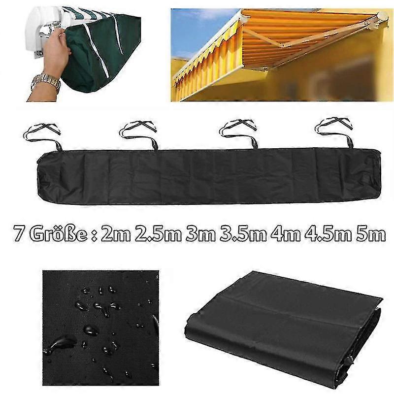 Outdoor Patio Awning Waterproof Cover Telescopic Roller Shutter