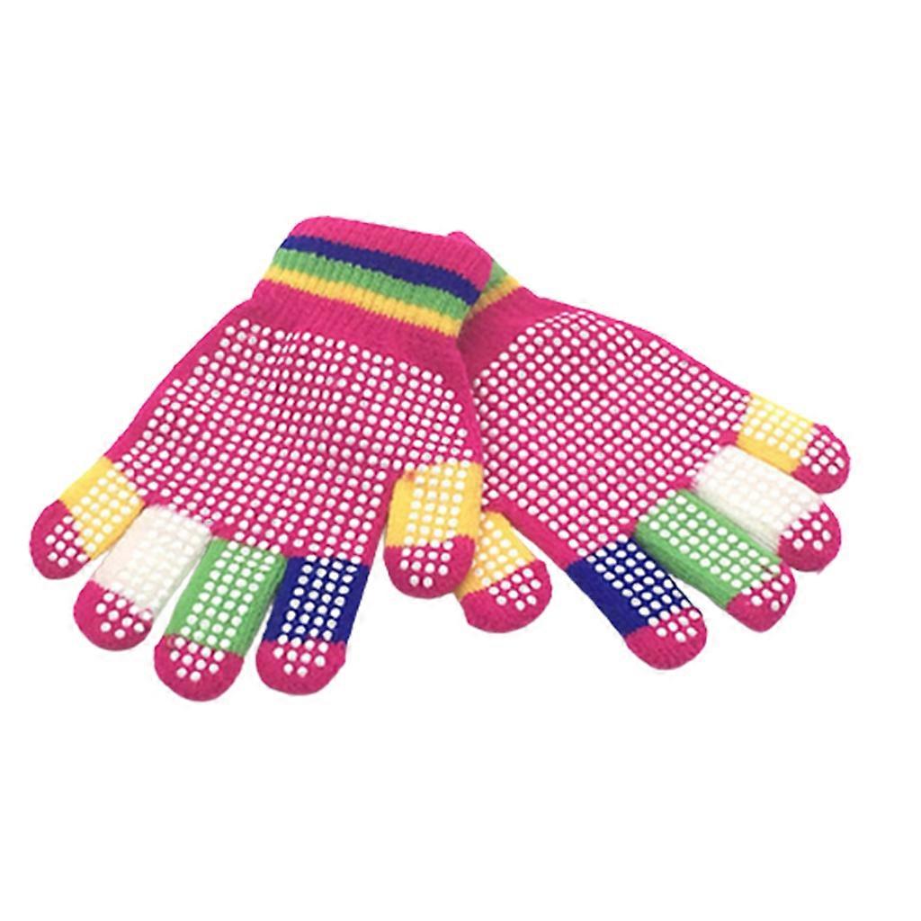 Udendørs Sport Skridsikre Børn Vanter Polka Dot Pvc Offset Print Handsker