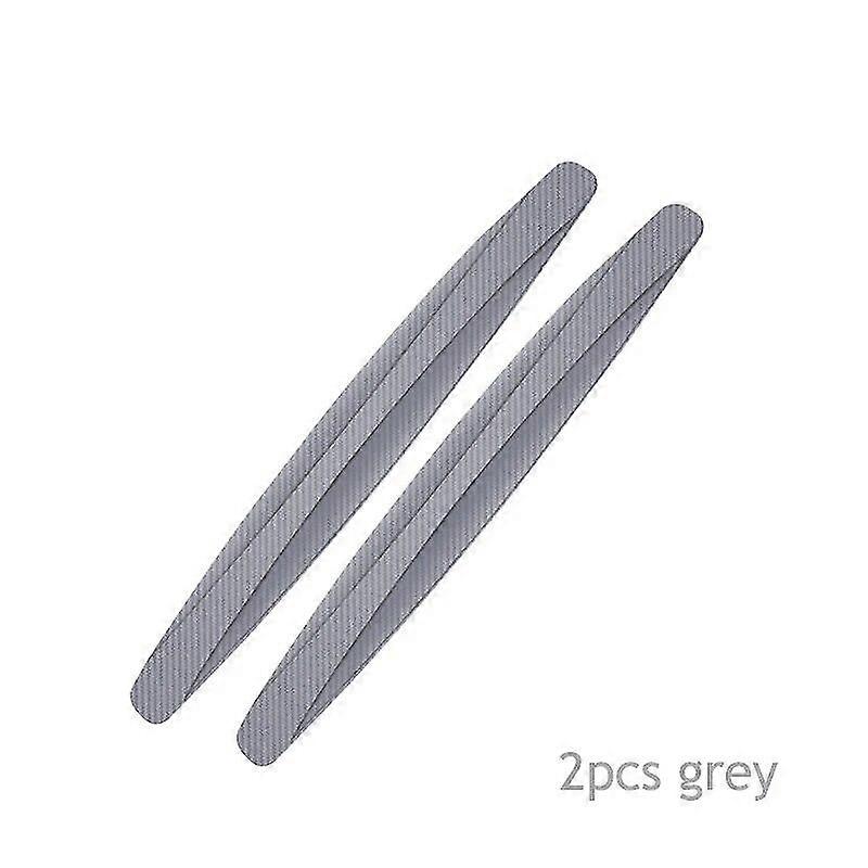 2/4pcs Car Front And Rear Bumpers Anti Collision Guard Carbon Fiber Anti Scratch Collision Decorative Strips