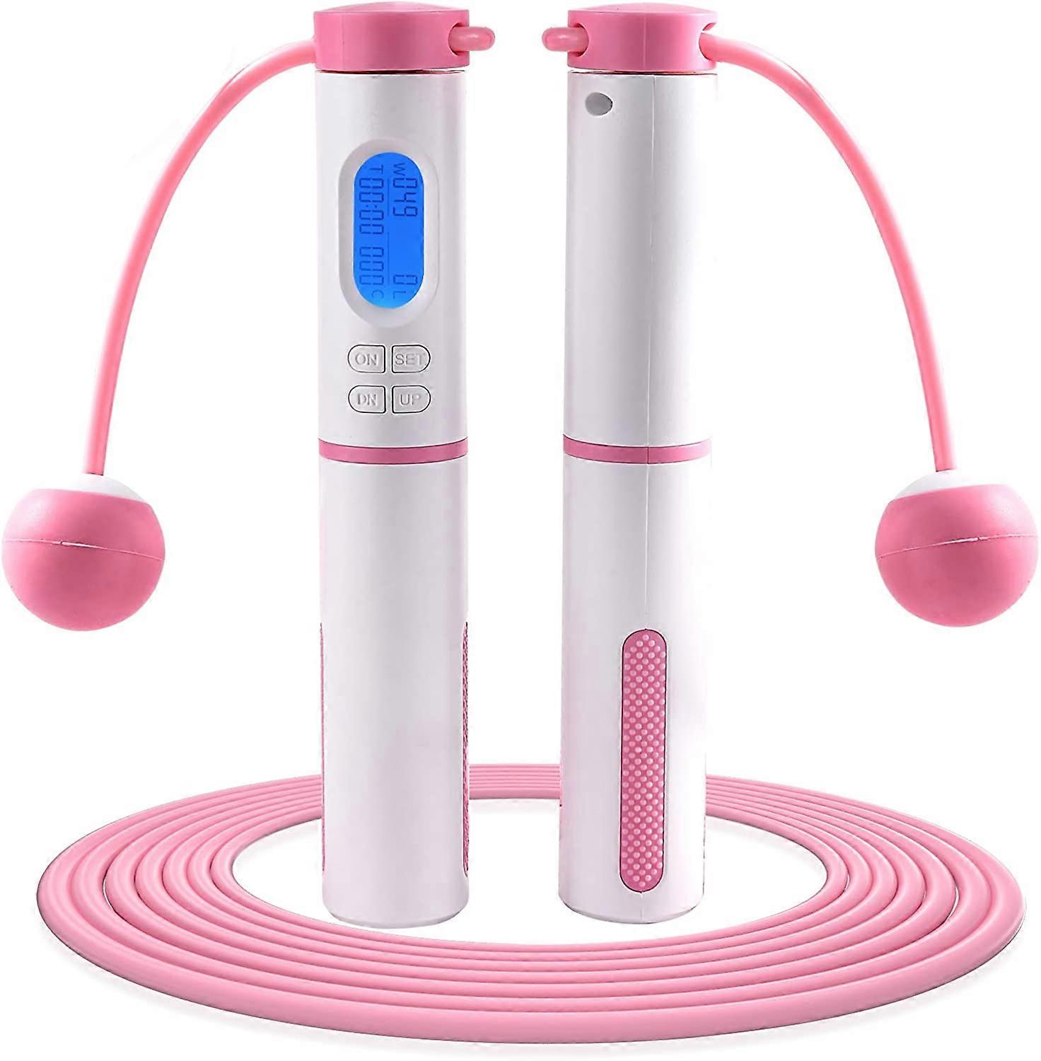 Jump Rope, Skipping Rope with Calorie Counter, Adjustable Digital Jump Rope with Calorie Counter for Fitness, Exercise, Workout, Boxing, Gym