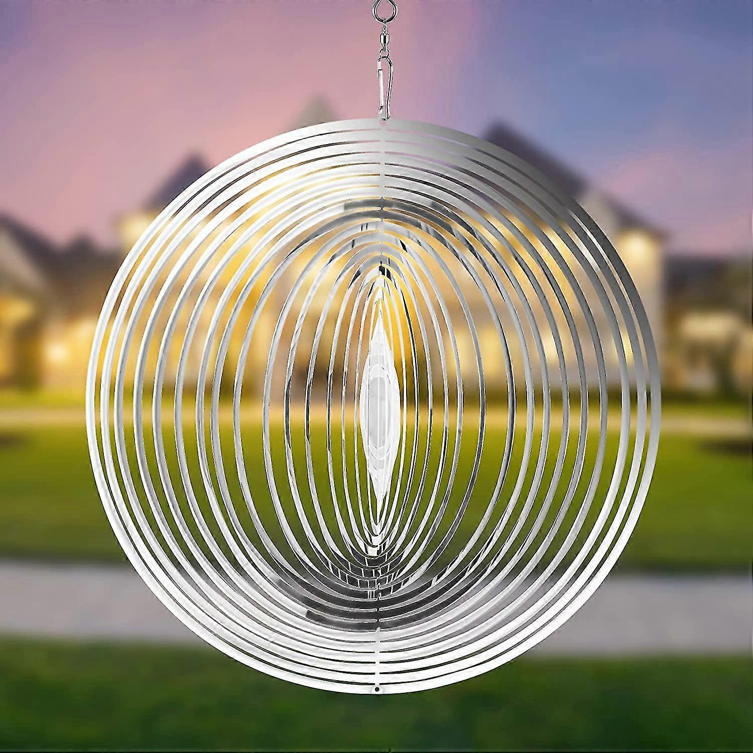 ספינרי רוח לתצורת חצר וגינה, 3d פסלי ספינר רוח תלויים קינטיים, אמנות גן חצר מתכת חיצונית קישוטים, בית תפאורה חיצונית Cra