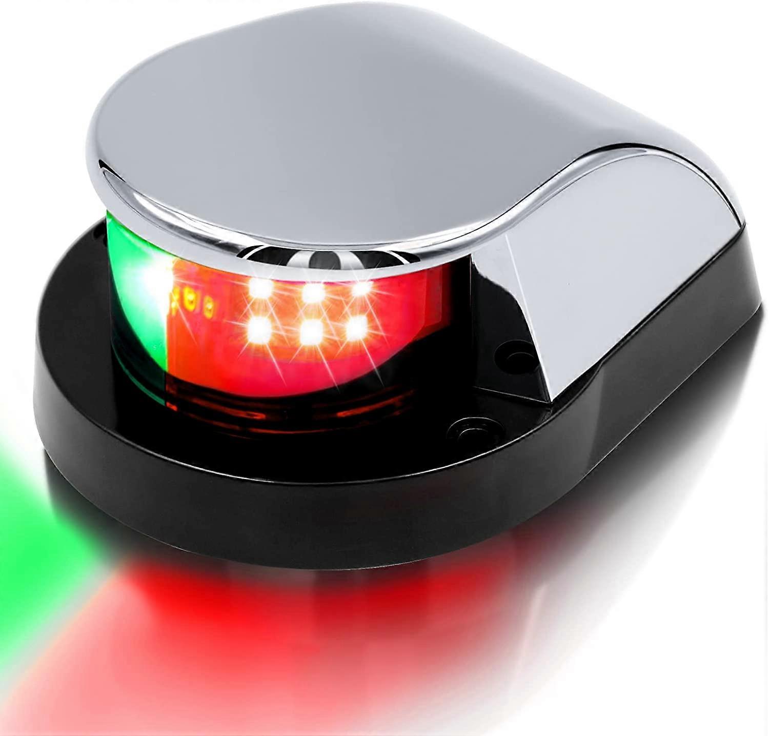 Bow Navigation Lights, Marine LED Navigation Lights, Two-Tone Deck Mount LED Navigation Bow Lights