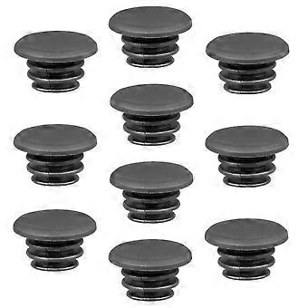 VORCOOL 10pcs 22mm Bike Handlebar Bar End Plugs End Caps For Road Grip Mountain BMX MTB (Black)
