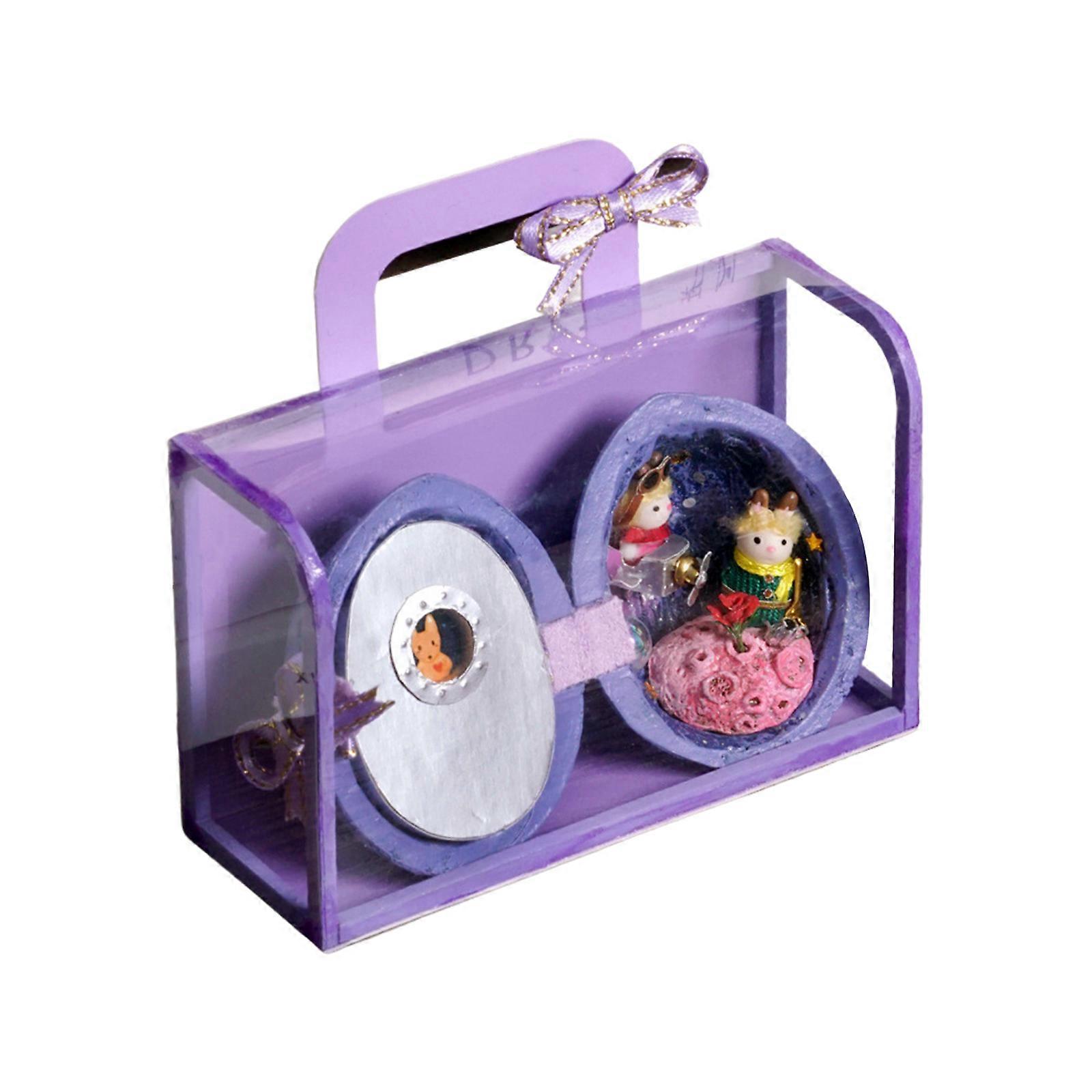 Micro Seed House, Walnut World Children's Creative Handmade DIY House Model