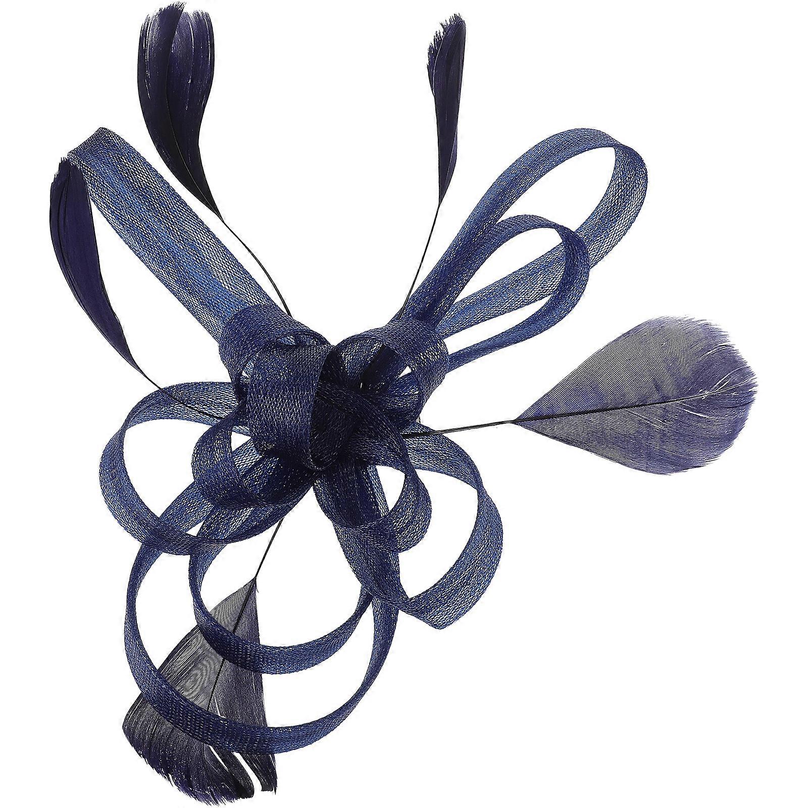 Pince à cheveux pour mariée, accessoire pour cheveux (bleu marine)