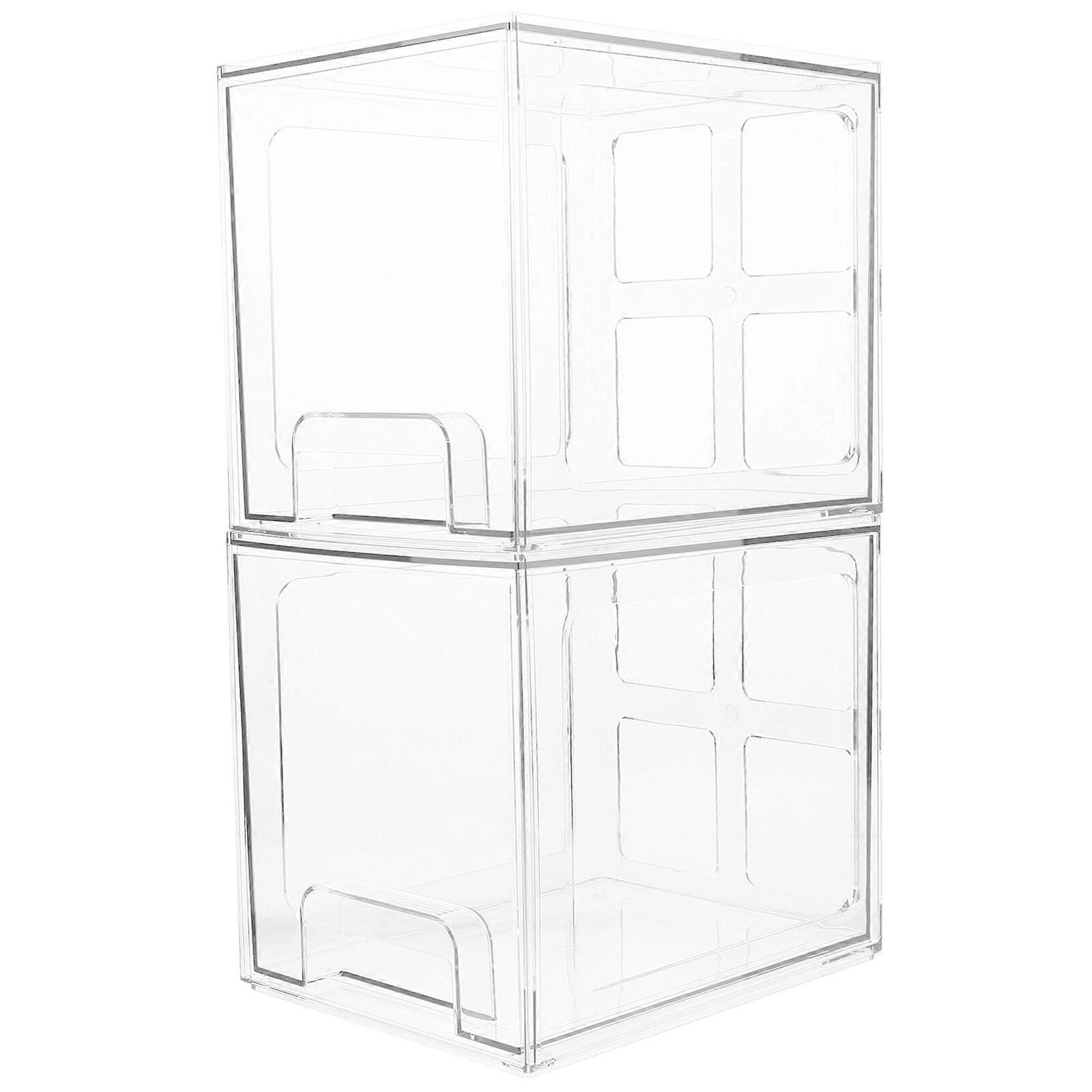 2 stücke Make-Up Organizer Box Make-Up Lagerung Container Make-Up Organizer mit Schubladen