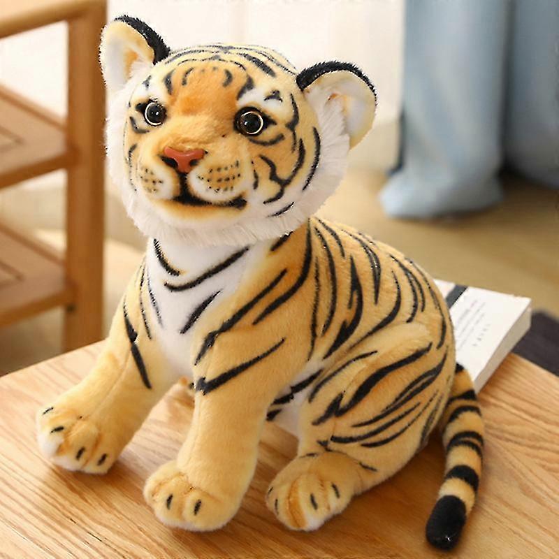 Drăguț pluș Tiger Doll umpluteTiger Plush Jucărie Wild Zoo Animale Sitting Posture Tiger Plush Toy Ultra Soft