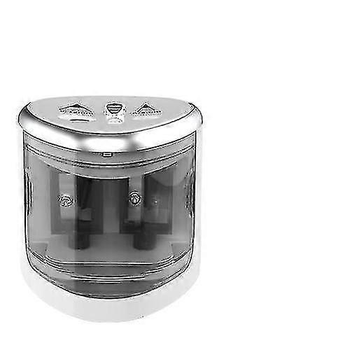2 Hole Electric Pencil Sharpener Automatic Battery Powered Multifunctional Electric Pencil