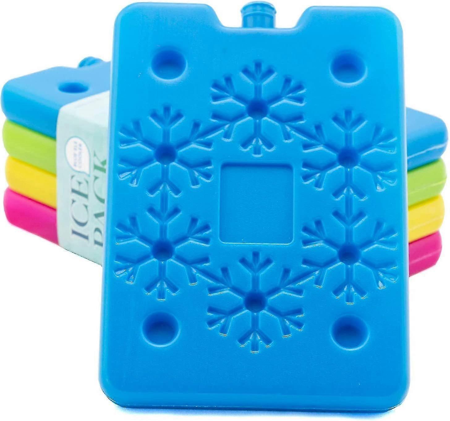 Ice Pack compatível com lancheira e cooler, bpa livre, reutilizável e de longa duração, design fino e leve compatível com crianças, conjunto de 4, fun &