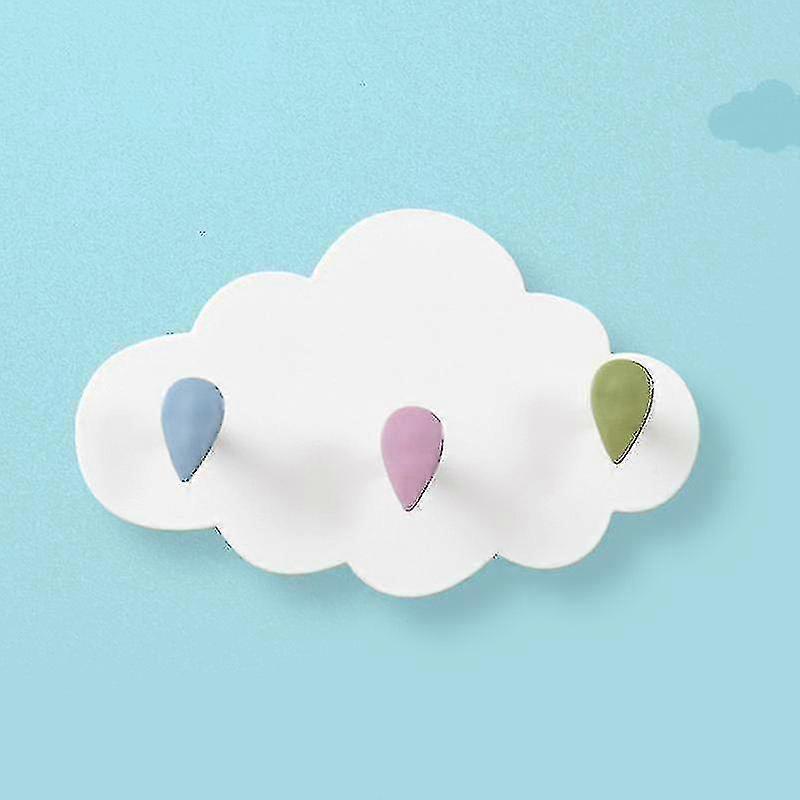 Cartoon Cloud Powerful Adhesive Hook 2 Pieces Pack 3 Hooks)