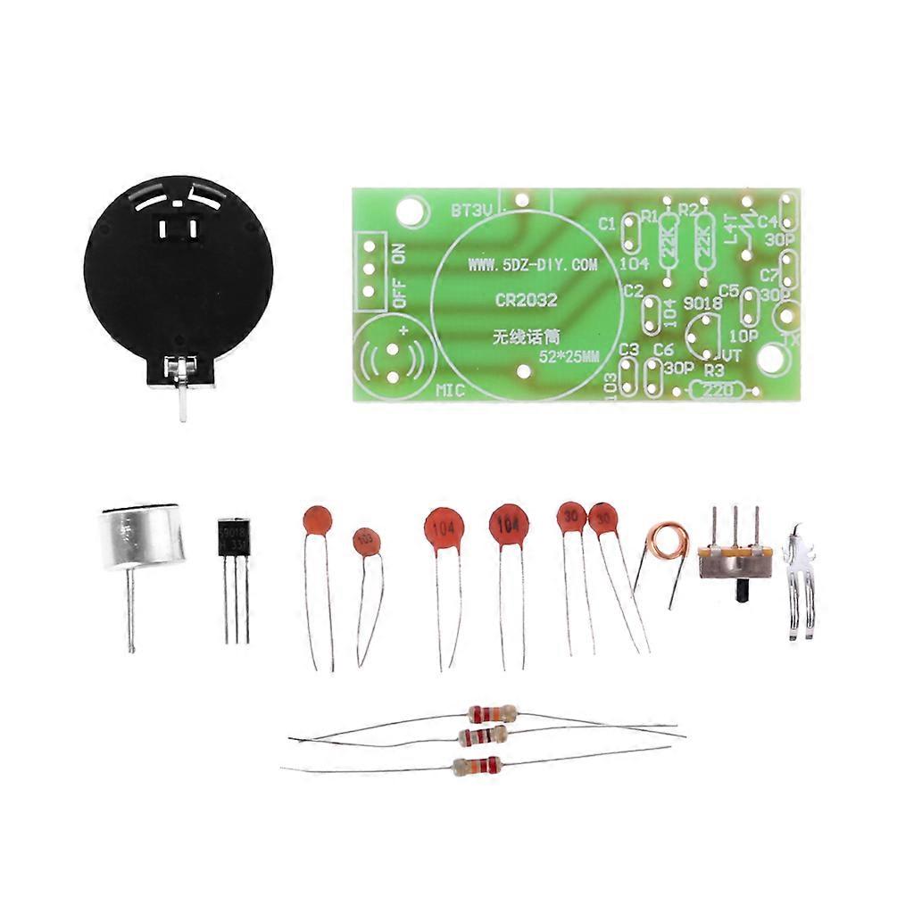 Simple DIY FM Wireless Microphone Parts Electronic Training Kit Hot
