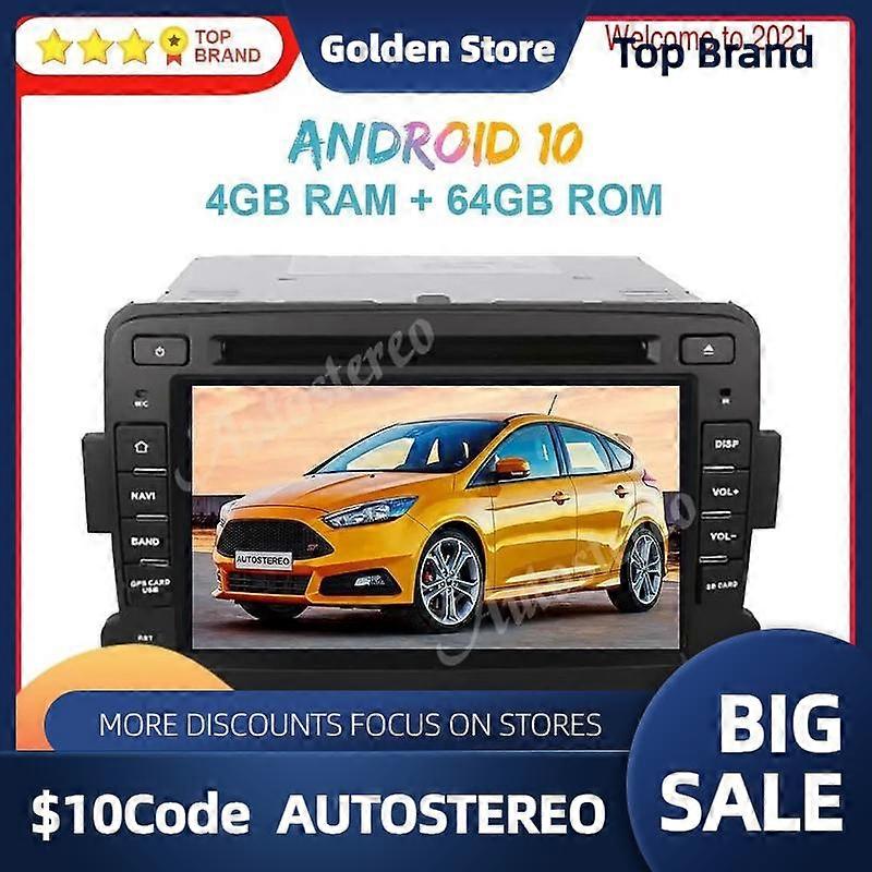 Android 12 4GB+64GB Car Radio DVD Player Car GPS Navigation For Renault Duster 2012-2016 Auto Stereo Multimedia Player Head Unit