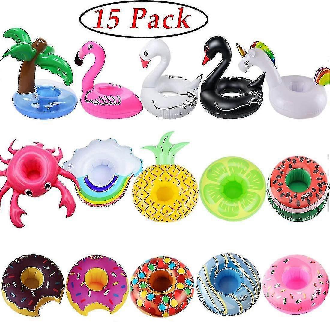 Uppblåsbar dryck H, 15-pack dryck flyter uppblåsbar Hs