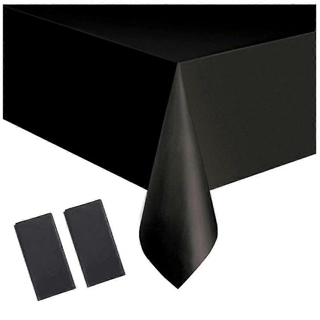 5pcs Disposable Tablecloth Table Covers,137x274cm Rectangular Dining Disposable Tablecovers For Pic