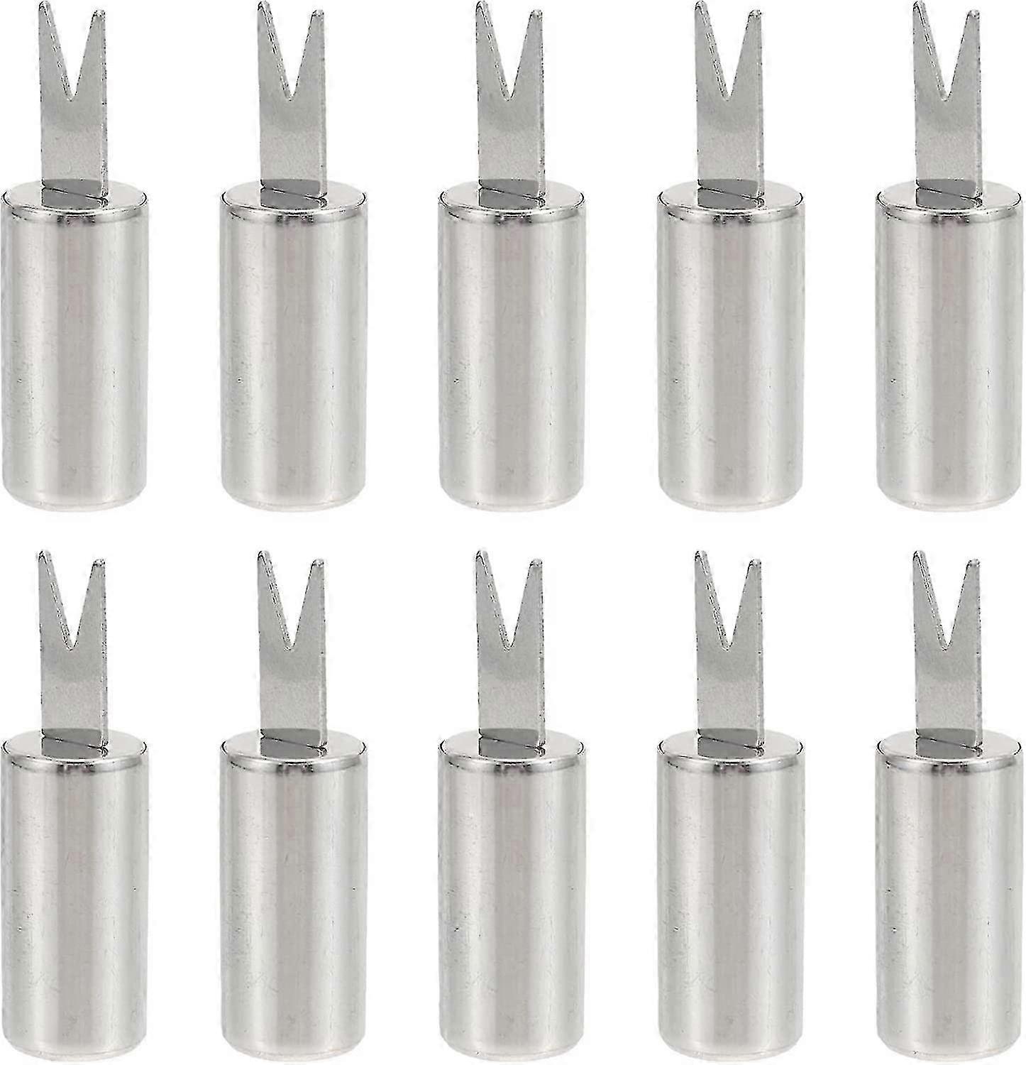 10pcs Corn Cob Holders Stainless Steel Corn On The Cob Skewers Fruit Food Forks Corn Forks Prong - JV