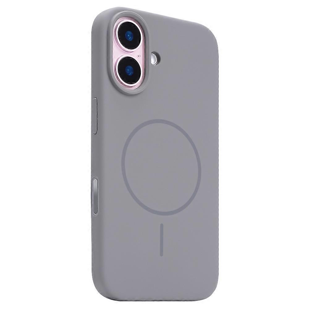 For iPhone 16 Plus Case Compatible with MagSafe Liquid Silicone Phone Back Cover with Camera Button 