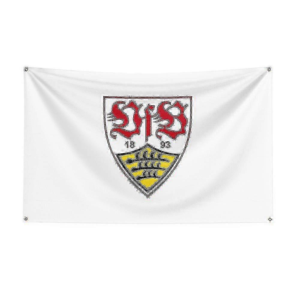 Born Pretty 3x5 Vfb Stuttgart Flag Polyester Printed Racing Sport Banner For Decor