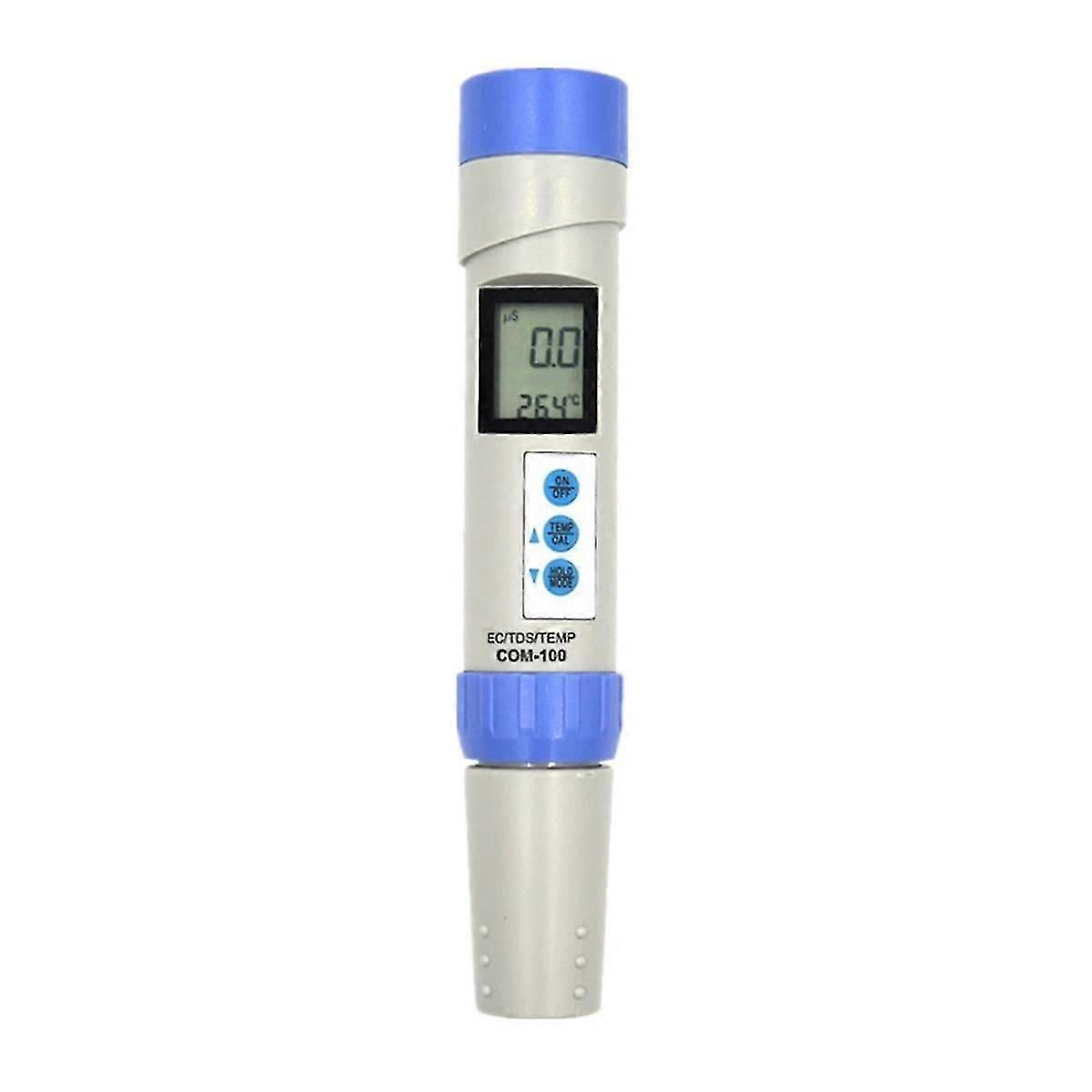 Professional Com-100 Ec Analyzer Tds Meter Temp Tester With Automatic Calibration And Data Hold Measurement