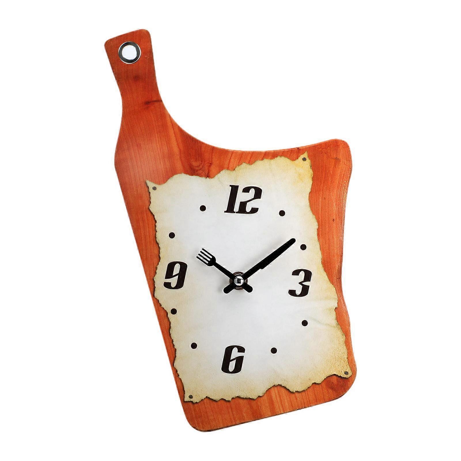 Modern Abstract Wall Clock Gift Cafe Party Kitchen Knife Shape Hanging Clock
