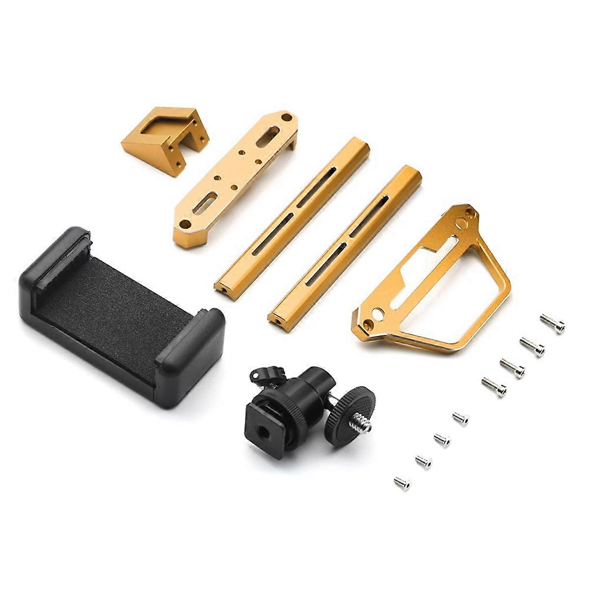 Metal Transmitter Protector Frame And Phone Holder For Noble NB4 NB4Pro NB4+ Remote Control RC Aircraft Gold