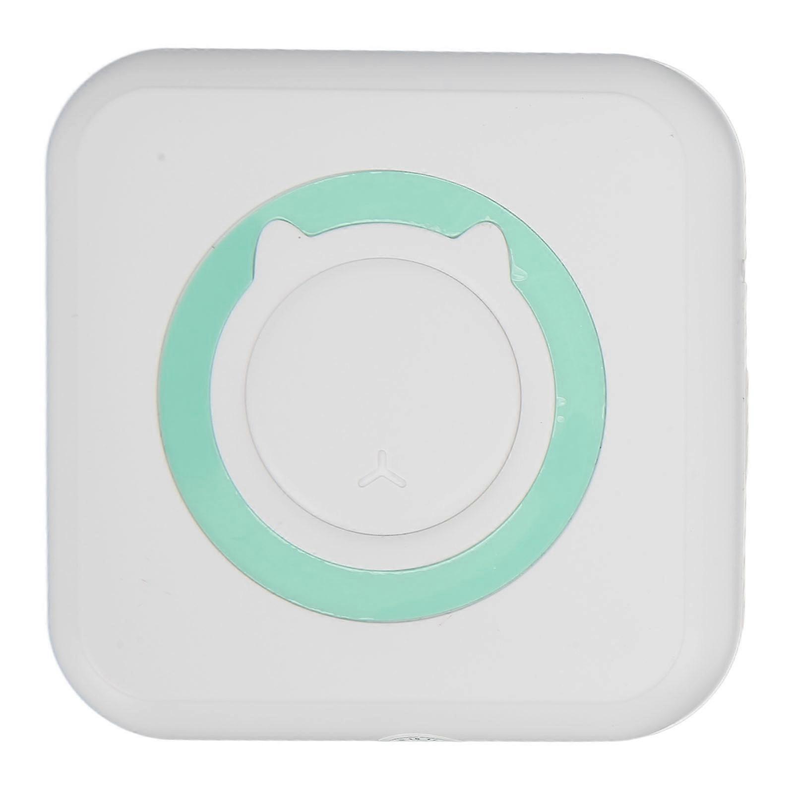 Inkless Pocket Printer Mini Portable Inkless Bluetooth Thermal Pocket Printer for Error Photo Labels Study Notes Memo List Green 