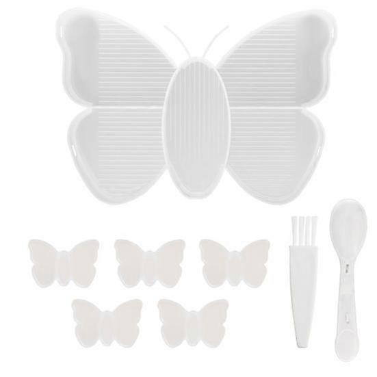 1 Set Diamond Painting Tray Multi-compartment Design Large Capacity Butterfly Shape Tray DIY Art Craft Supplies