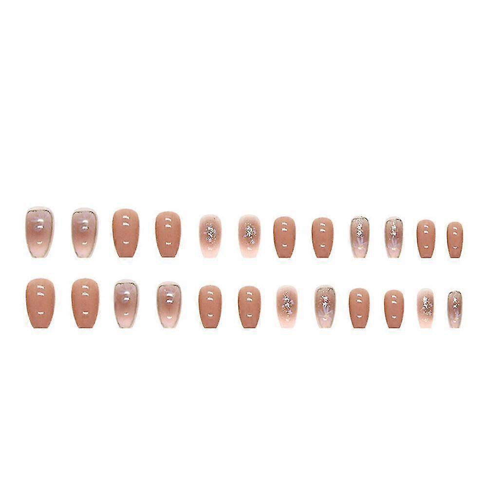 Fake Nails, A New Autumn Product-gentle Camellia With White False Finger
