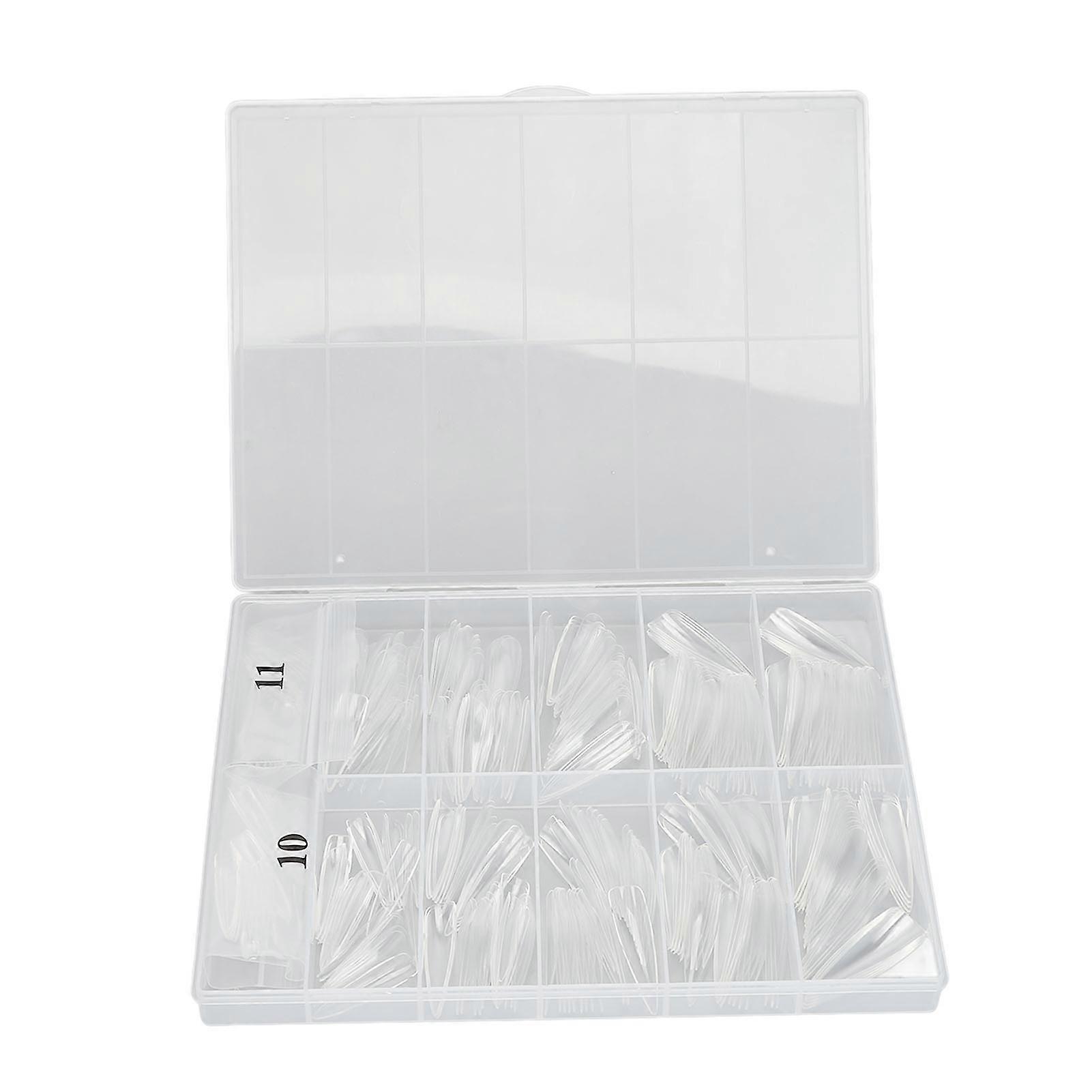 360pcs Clear Acrylic Nail Tips Full Cover DIY Manicure Art 05#