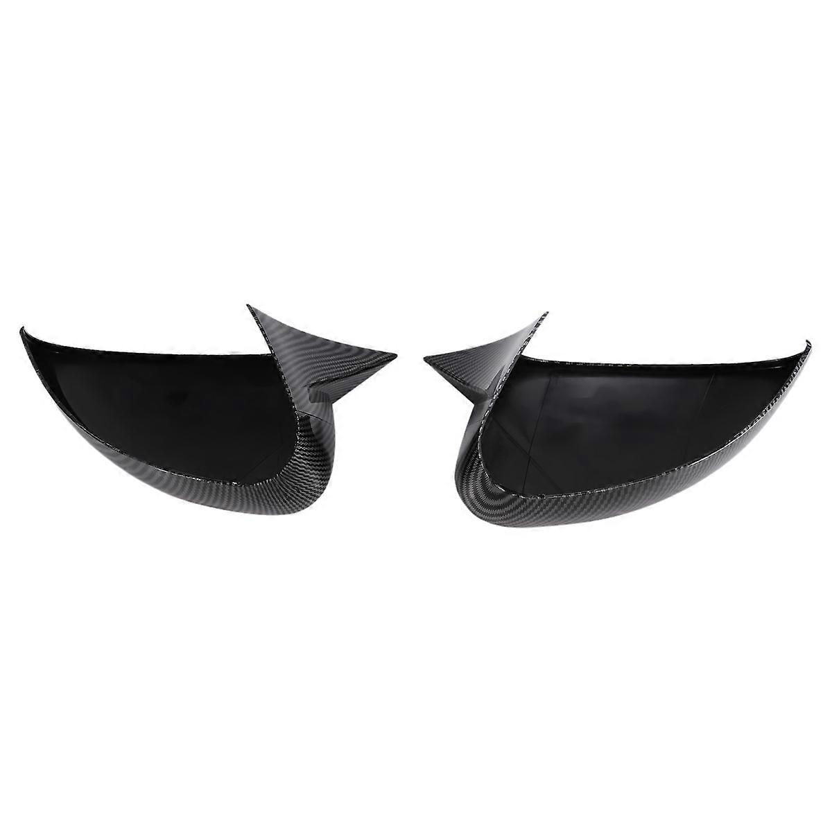 Car Rearview Mirror Protective Cover ABS Horn Rearview Mirror Shell for Egea 2016-2023 Carbon Fiber