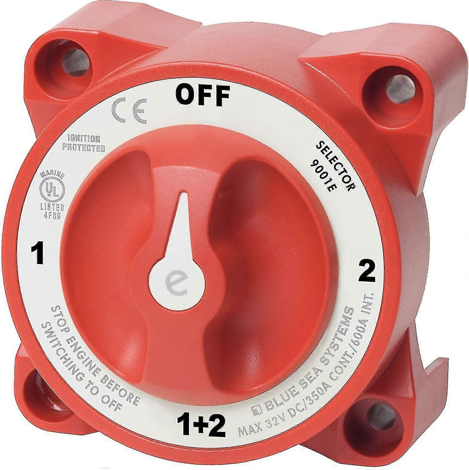 350 Amp Marine Double Switch Battery Isolator 4 Position Motorcycle Circuit Breaker Interruptor de batería para automóviles, barcos, vehículos