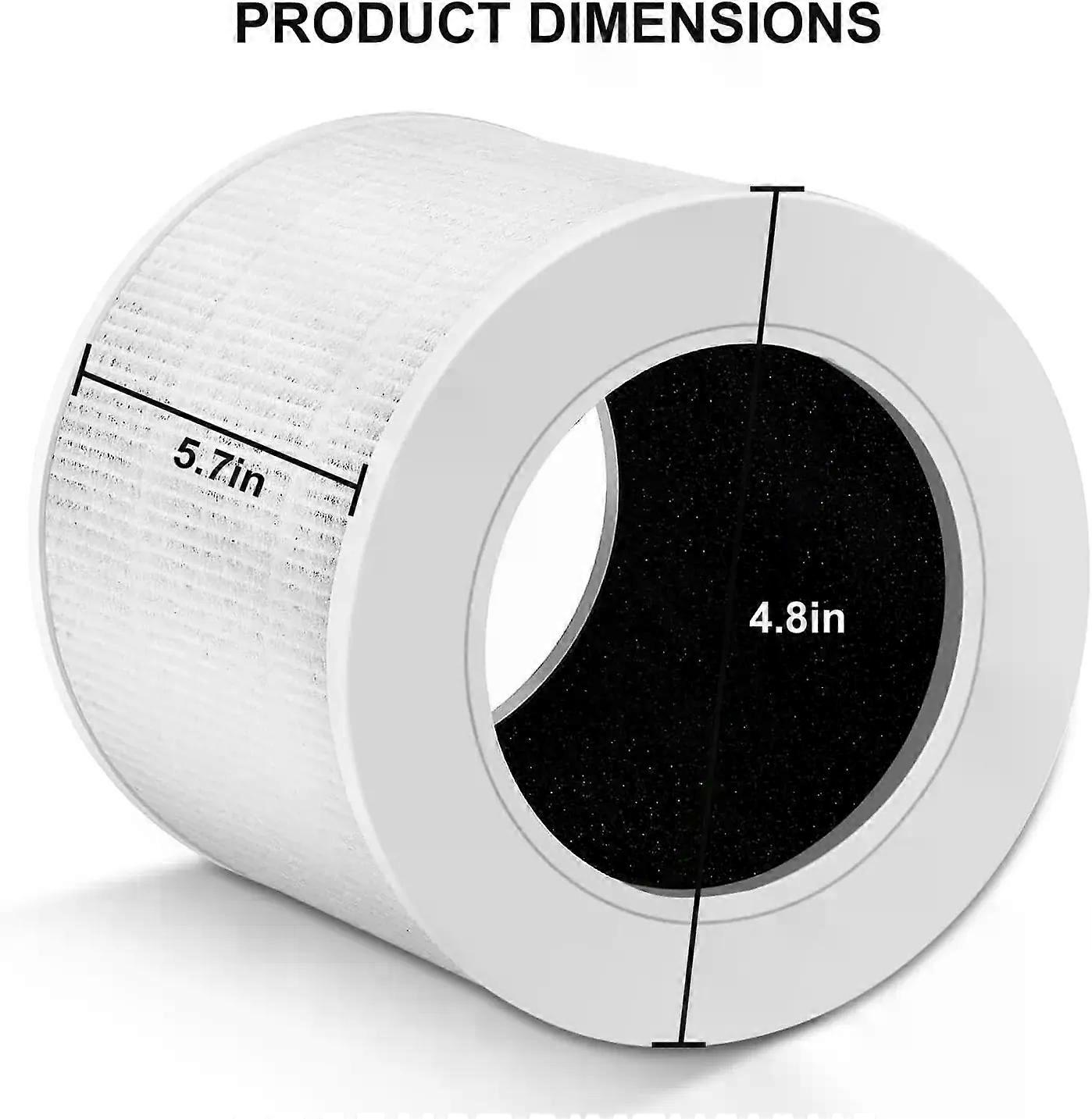 Air Purifier Filter High Efficiency HEPA Activated Carbon Filter Set Replacement Compatible For LEVOIT-Core Mini/Mini-RF