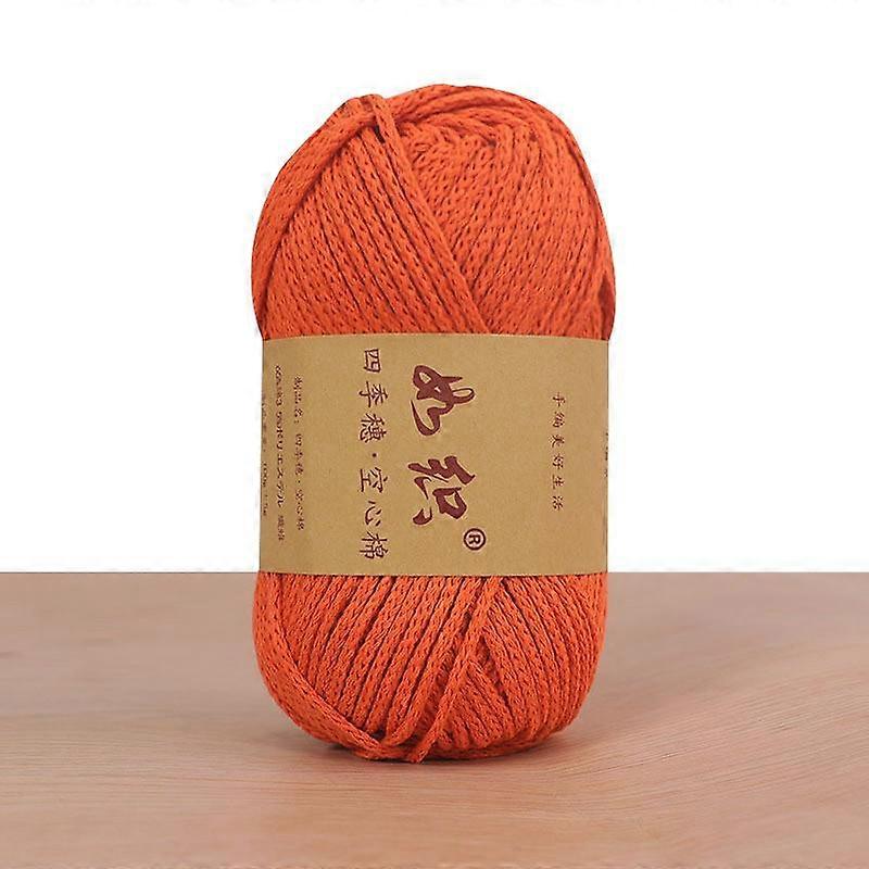 100g/rolo de renda fio de crochê fio redondo fio de algodão oco fio de linho grosso fio de linho de algodão