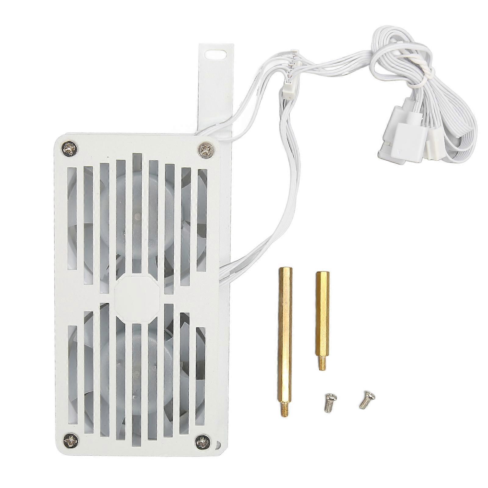 Memory Cooling Fan Double 6025PWM 1000 to 3000RPM 5V 3Pin Aura Sync ARGB Memory Radiator for DDR DDR2 DDR3 DDR4 DDR5 White