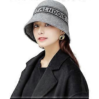 Women Winter Bucket Hat Fashion All-Match Warm Fisherman Cap Windproof Packable Fisherman Hat