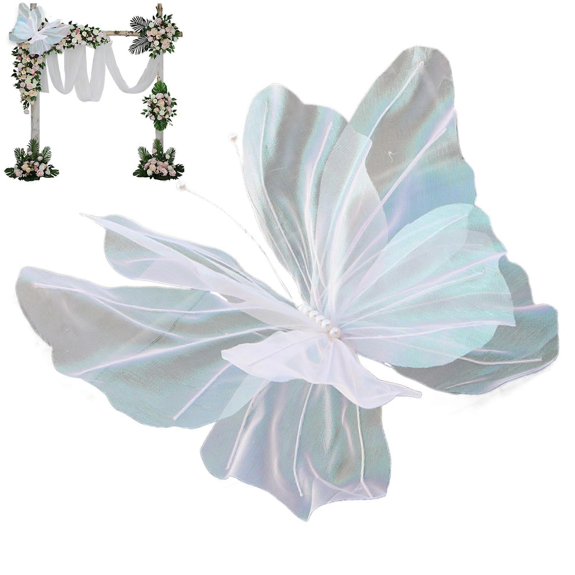 20" Realistic Silk Butterfly Décor for Weddings and Photography - Faux Butterfly Accent in Vibrant Colors