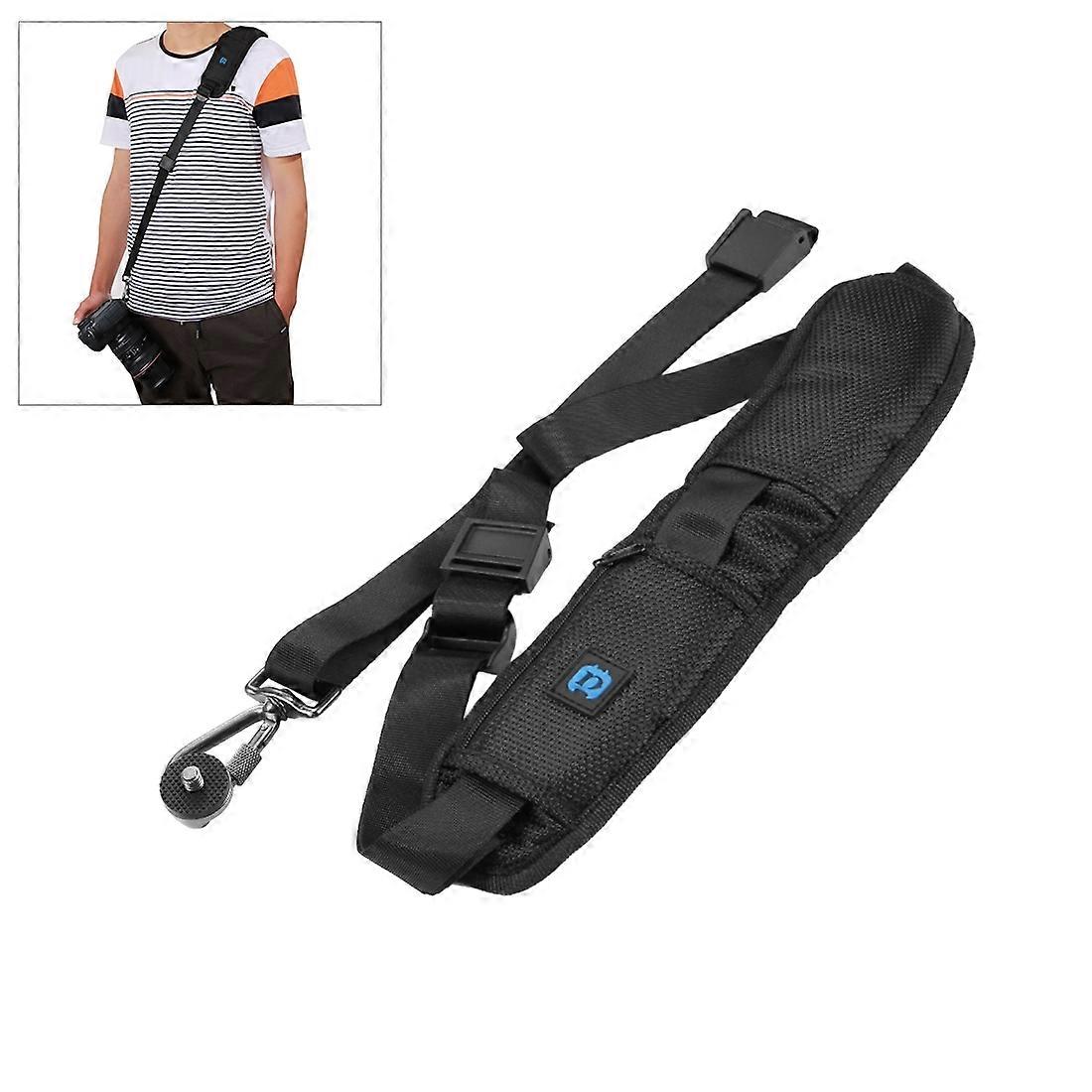 PULUZ Quick Release Anti-Slip Soft Pad Nylon Single Shoulder Camera Strap with Metal Hook for SLR / DSLR Cameras