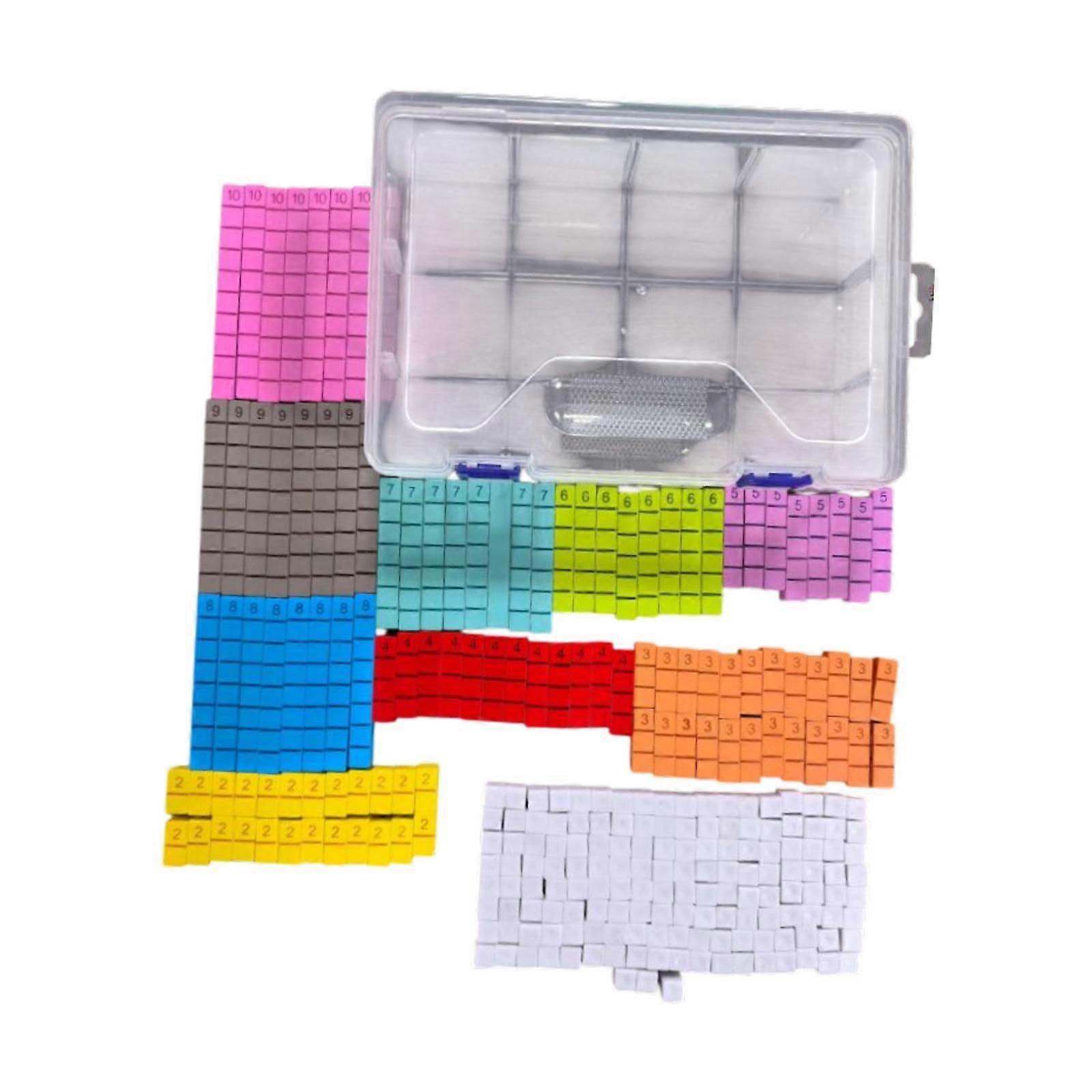 나무 숫자 막대 수학 숫자 막대 어린이 홈 스쿨 용품