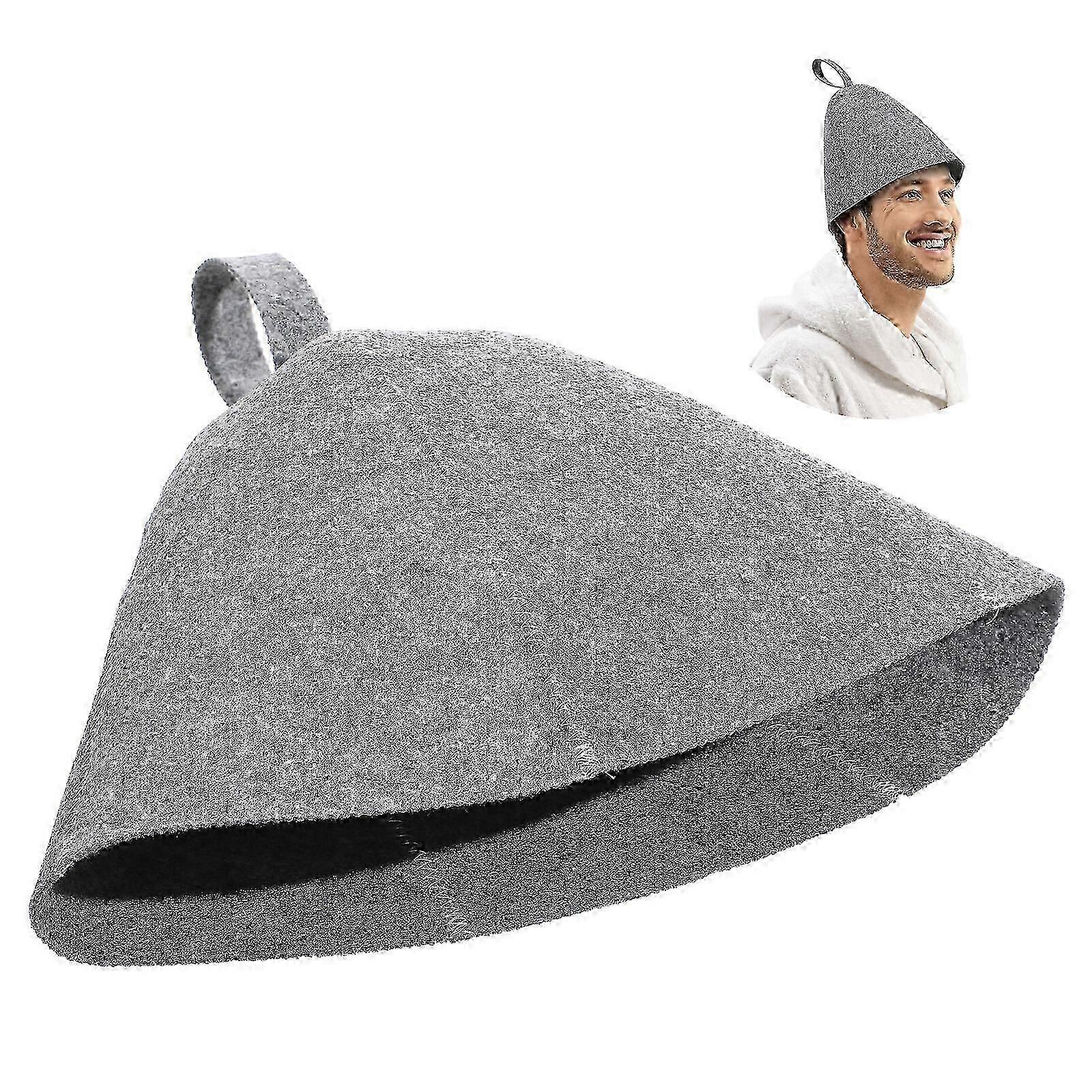 2 Pcs Felt Sauna Hats Thickened Comfortable Sauna Hats Bathing Hats Lightweight Shower Caps