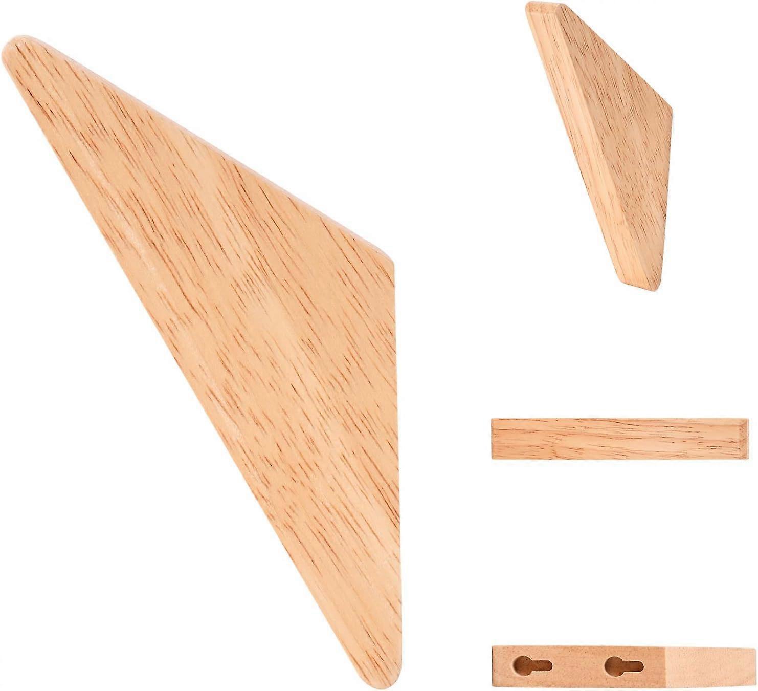 Minimalist Natural Wood Wall Hooks Durable Versatile
