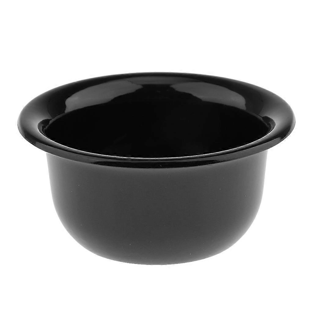 رجالي البلاستيك الحلاقة فرشاة القدح وعاء صالون الحلاق لحية الحلاقة كوب صابون أسود