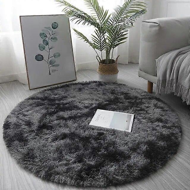 Home Textile Decoration Circle Round Shaggy Rug Living Room Bedroom Carpet Floor Mat Anti-Skid Soft And Valuable Area Rug 1pc