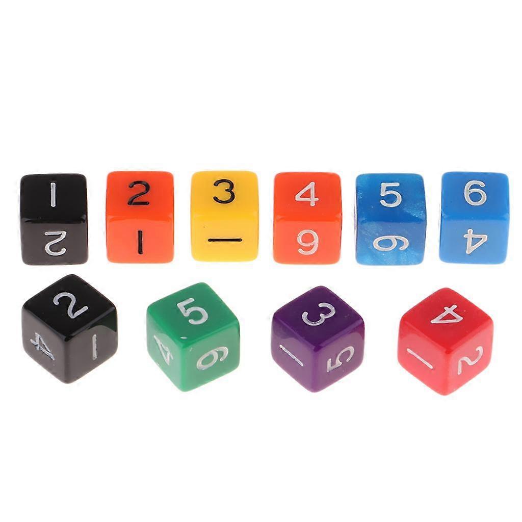 16mm 1 - 6 Dices Set Colors D6 Die For RPG Game Accessory