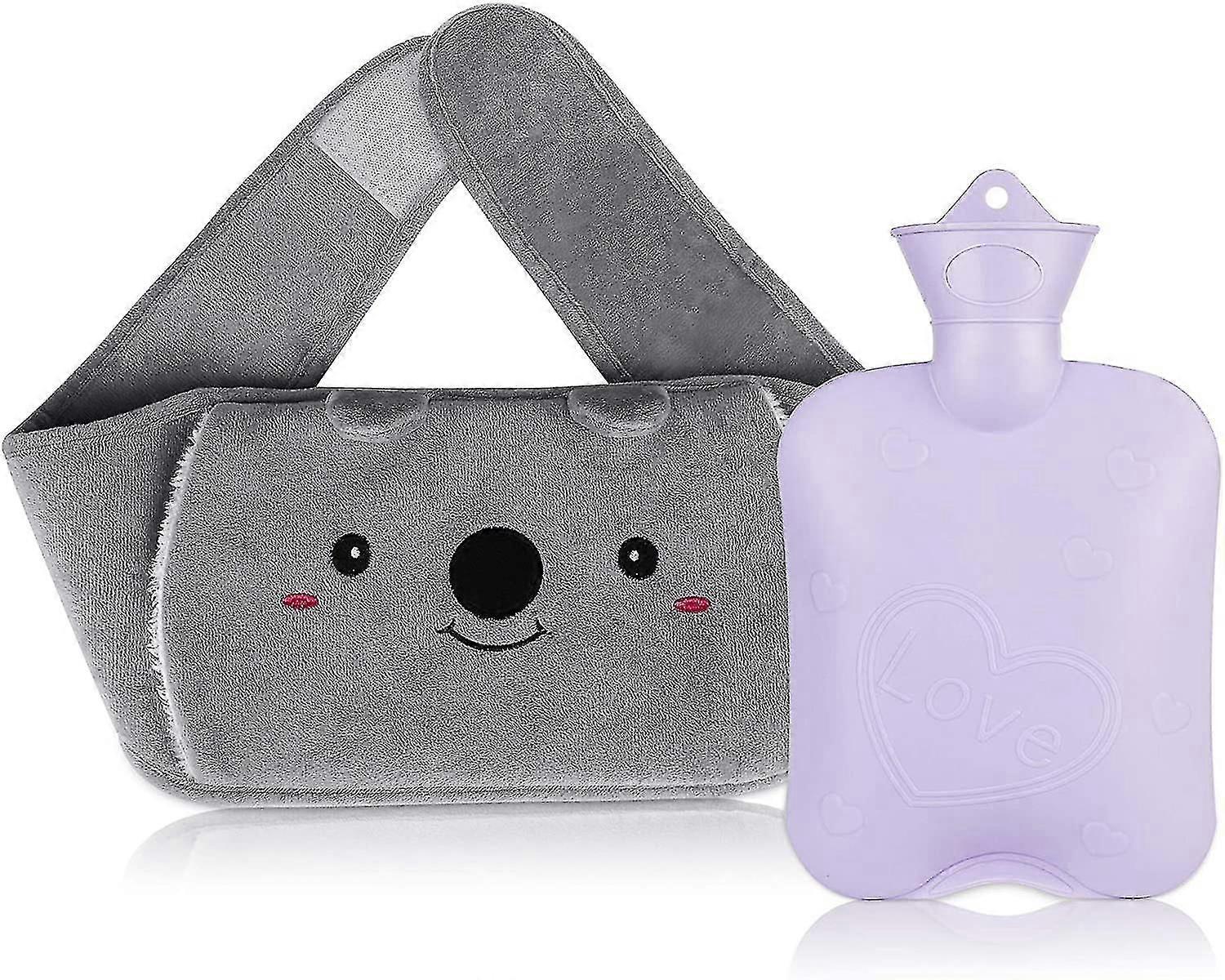 Wärmflasche, Wasserflasche mit Abdeckung, Wärmflasche mit Taille